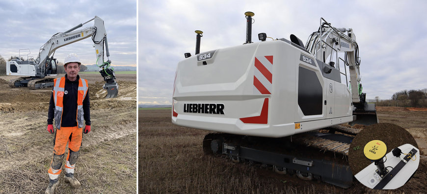 The world’s first Liebherr crawler excavator to be offered with factory-fitted Leica Geosystems machine control technology